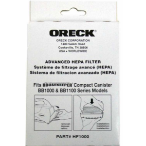 Oreck BB HEPA Filter HF1000